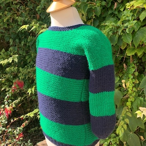 Knitting Machine Pattern - Children&#39;s Sweater - Addi, Sentro 22 pin - Crochet not essential - Age 6 months to 8 years