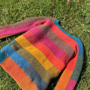 Festival Sweater Pattern - Circular Knitting Machine - Addi, Sentro 22 pin