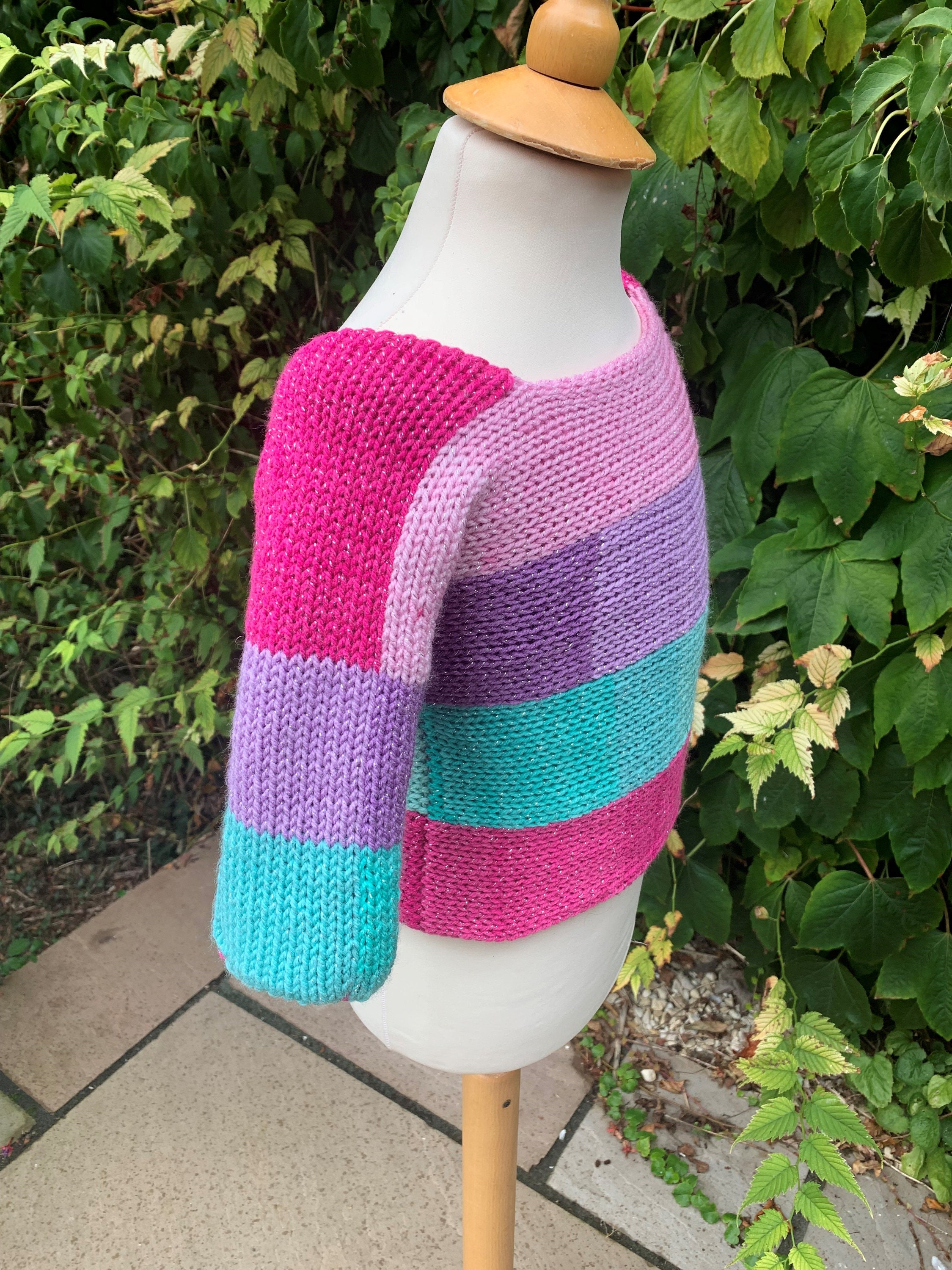 Knitting Machine Pattern - Children's Sweater - Addi, Sentro 22 Pin ...