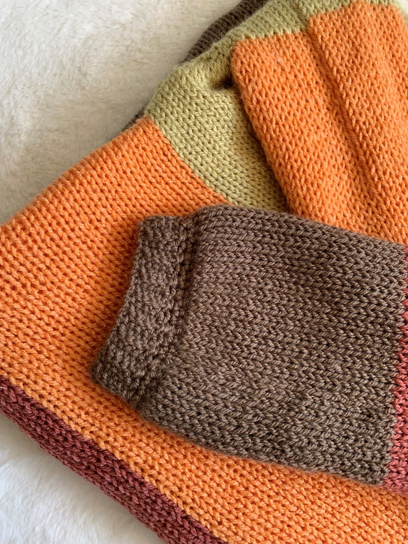 Knitting Machine Pattern Sunset Sweater Addi Sentro 48 46 Etsy UK