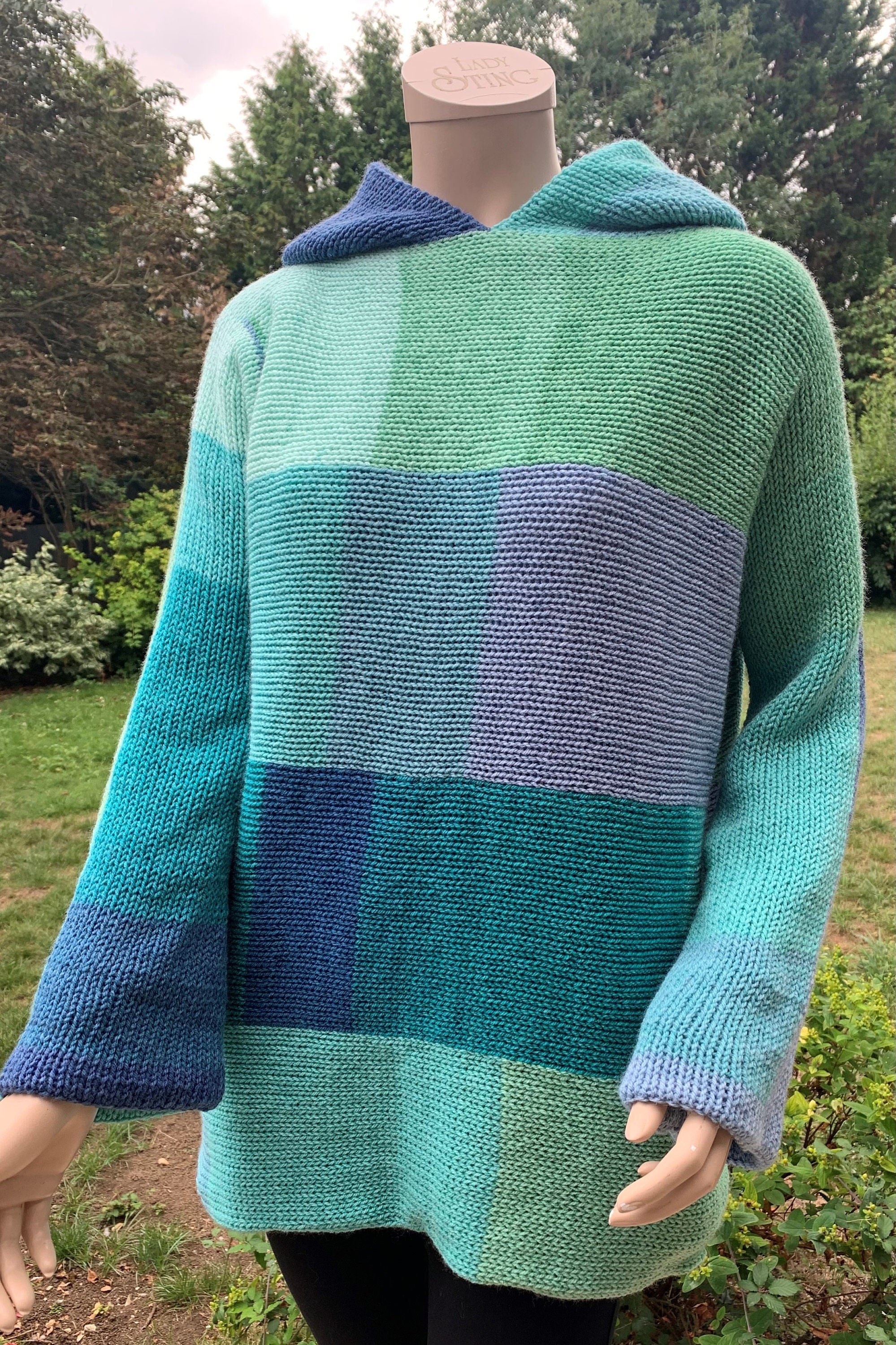 Knitting Machine Pattern Hoodie Sweater Addi, Sentro 48 46 Pin