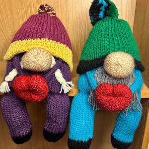 Circular Knitting Machine Valentine Gonk Gnome Pattern - Addi, Sentro 46, 48, 22 Pin Knitting Machine