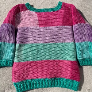 Knitting Machine Pattern - Children's Sweater - Addi, Sentro 22 Pin ...