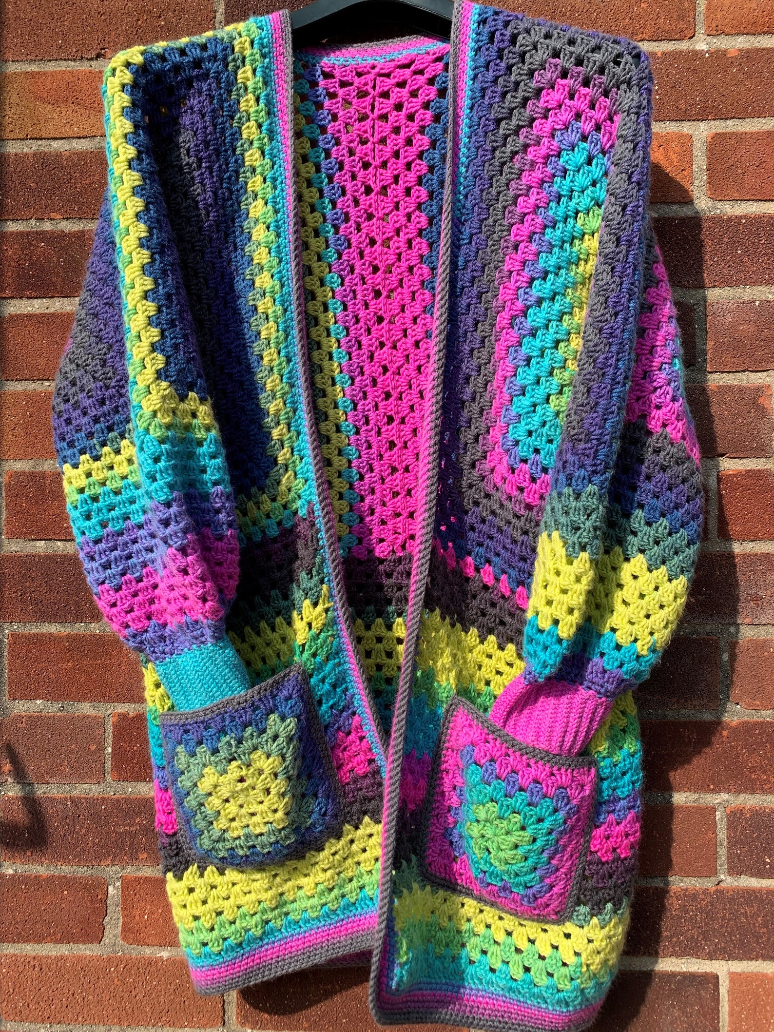 Granny Hexagon Cardigan Crochet Pattern Easy Beginner - Etsy