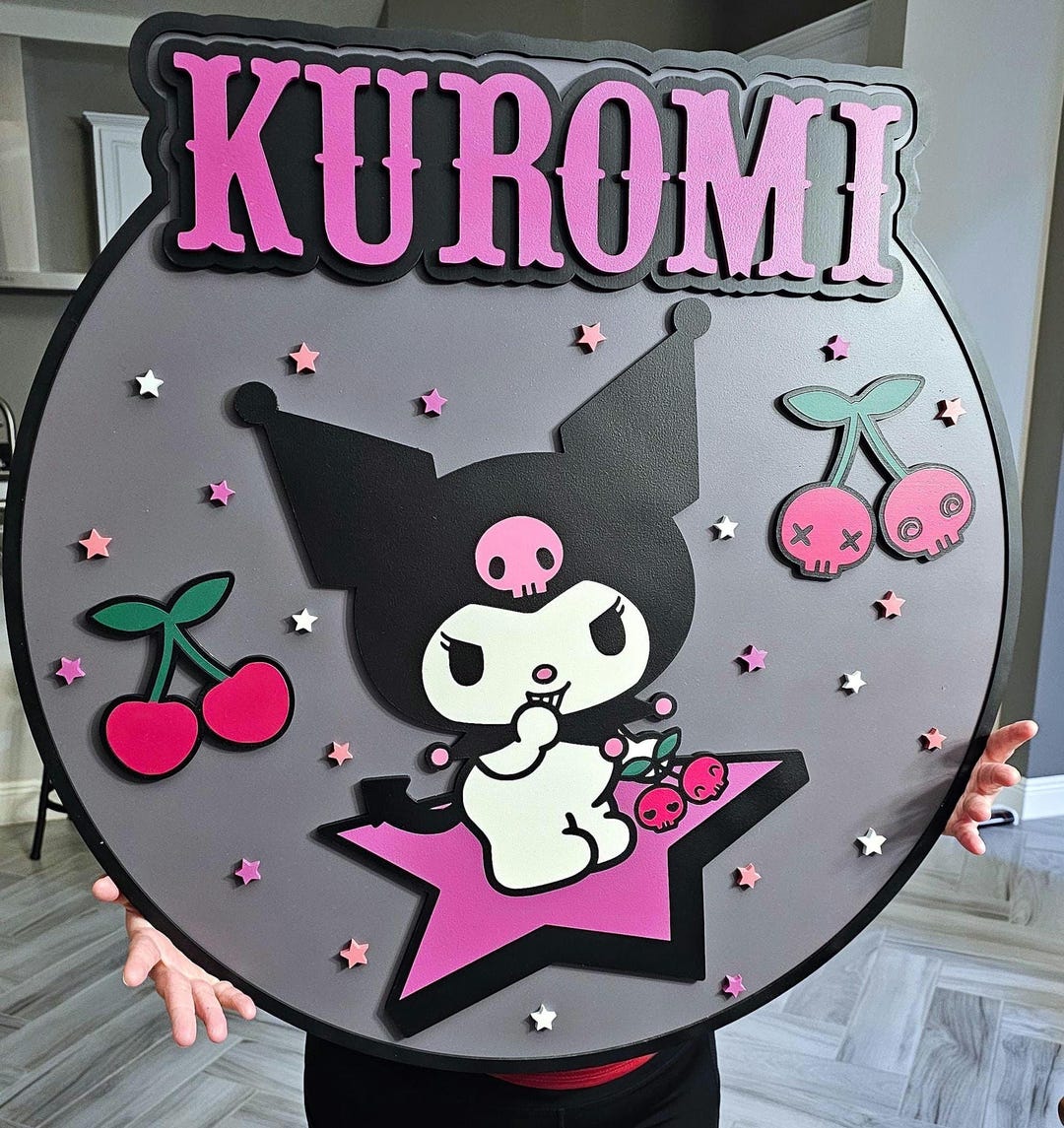 Kuromi Wood Art 30