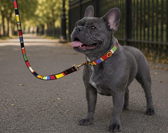 Handmade Maasai Fully Beaded Leather Dog Leash Lead