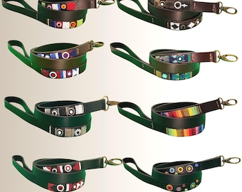 Handmade Maasai Beaded Leather Dog Leash Lead
