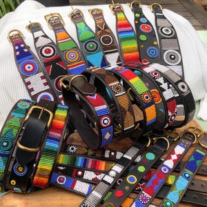 African Maasai Beaded Leather Dog Cat Collars: Ethical Sustainable Handmade Design