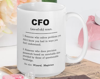 Best Chief Financial Officer Mug, New CFO, CFO Gift, CFO Mug, Cfo Gift Idea, Cfo Christmas Present, Cfo Birthday Gift, Cfo Graduation Gift