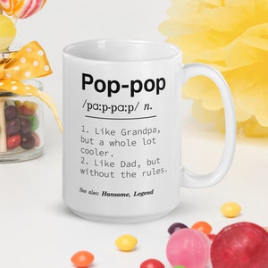 Pop Pop Definition Tasse, Pop Pop Geschenke zum Vatertag, Geburtstagsgeschenke für Papa, Geschenke für Opa, Weihnachtsgeschenk für Pop Pop, neue Papa Geschenke