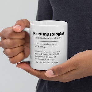 Rheumatologen-Geschenke, Rheumatologen-Becher, Rheumatologen-Geschenkidee, Rheumatologen-Anerkennungsgeschenk, Rheumatologen-Weihnachtsgeschenk