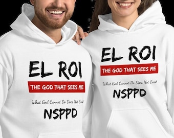 EL ROI Der Gott, der mich sieht, was Gott nicht tun kann, existiert nicht, NSPPD 7am Feuergebete, Pastor Jerry Eze, Unisex-Sweatshirt mit Kapuze