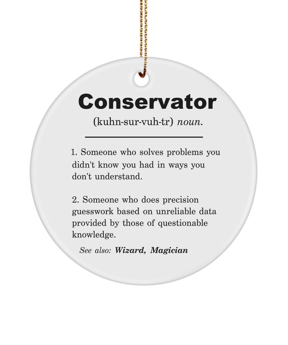 のの Conservator Ornament, Conservator Gift, Conservator Gift