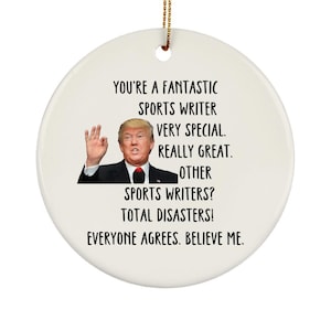 Sports Writer Ornament, Sports Writer Gift, Sports Writer Appreciation Gift, Sports Writer Gift Ideas, Sports Writer Christmas Gift