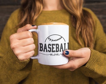 Baseball Mom Coffee Mug 11Oz - Ceramic Gift For Mom From Son, Daughter, Family - View #3