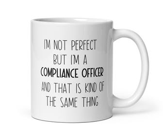 Oficial de cumplimiento, taza de oficial de cumplimiento, regalo de oficial de cumplimiento, regalo de agradecimiento de oficial de cumplimiento, ideas de regalo de oficial de cumplimiento