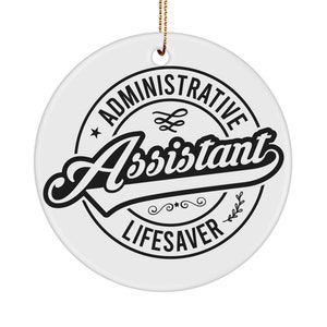 Administrative assistant ornament, administrative assistant gift, admin assistant week, admin gift idea, office gift, admin assistant gift