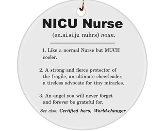 Nicu nurse definition ornament, nicu nurse, nicu nurse gifts, nurse christmas gift, neonatal nurse gift, icu nurse gift, gift for nurse