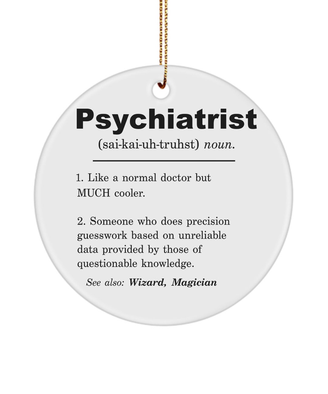 Psychiatrist, Psychiatrist Gift, Psychiatrist Christmas Ornament ...