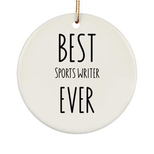 Sports Writer Ornament, Sports Writer Gift, Sports Writer Appreciation Gift, Sports Writer Gift Ideas, Sports Writer Christmas Gift