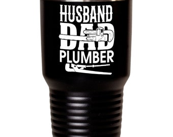 Plumber dad tumbler, funny plumbing fathers day gift, gift ideas for plumber dad, plumber birthday gift, graduate gifts for men, plumber gag