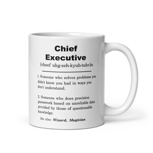 Chief Executive Gift, Chief Executive Mug, Chief Executive Gift Idea, Chief Executive Christmas, Chief Executive Appreciation, New CEO Gift