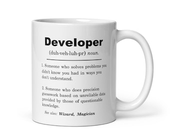 Caneca do desenvolvedor, presente do desenvolvedor, ideias para presentes do desenvolvedor, presente de Natal do desenvolvedor, presente de aniversário do desenvolvedor, presente de agradecimento ao desenvolvedor