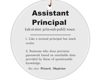 Assistant Principal Gift, Assistant Principal Definition Ornament, Assistant Principal Appreciation Present, Gift For Assistant Principal