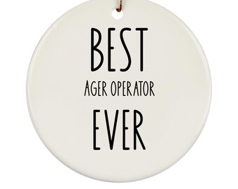 Ager Operator Ornament, Ager Operator Gift, Ager Operator Appreciation Gift, Ager Operator Gift Ideas, Ager Operator Christmas Gift