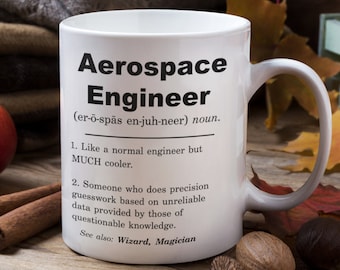 Aerospace engineer definition mug, aerospace engineer gifts, aerospace engineer gift ideas, best aerospace engineer appreciation gift