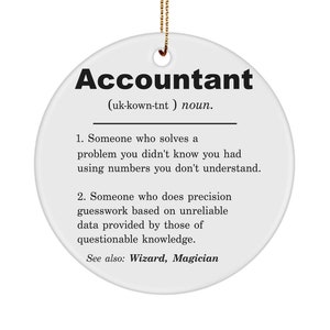 Accountant gift, accountant ornament, accountant christmas gift, future accountant gift, gift for accountant, cpa gifts, economist gift
