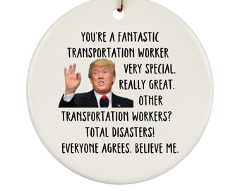 Transportation Worker Ornament, Transportation Worker Gift, Transportation Worker Appreciation Gift, Transportation Worker Gift Ideas