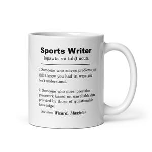 Sports Writer, Sports Writer Mug, Sports Writer Gift, Sports Writer Appreciation Gift, Sports Writer Gift Ideas, Sports Writer Birthday Gift