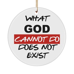 What God Cannot Do Does Not Exist Ornament, NSPPD 7am Fire Prayers, Pastor Jerry Eze Live, Christian Christmas Gifts, Ornaments Christmas