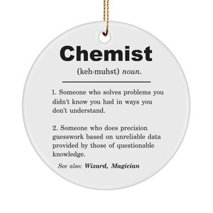 Chemist Gift, Chemist Ornament, Chemist Gift Idea, Chemist Christmas Gift, Chemist Birthday Gift, Chemist Graduation Gift, New Chemist Gift