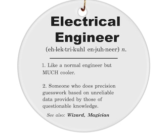 Electrical engineer definition ornament, electrical engineer gifts, electrical engineer gift ideas, electrical engineer appreciation gift