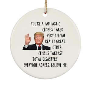 Census Taker, Census Taker Ornament, Census Taker Gift, Census Taker Appreciation Gift, Census Taker Gift Ideas, Census Taker Christmas Gift