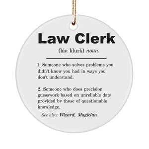 Law Clerk Gift, Law Clerk Ornament, Law Clerk Gift Idea, Law Clerk Christmas Gift, Law Clerk Birthday Appreciation Gift, New Law Clerk Gift