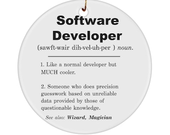Software developer gift, software developer ornament, software developer graduation, software developer christmas gift, software developer