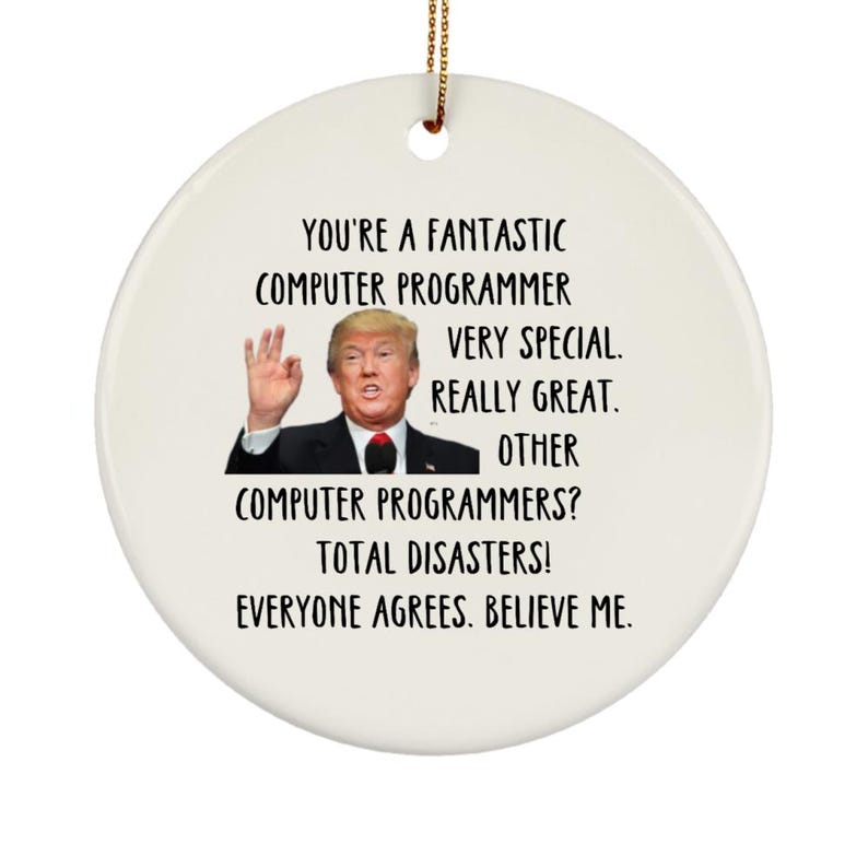 Computer Programmer Ornament, Computer Programmer Gift, Computer Programmer Appreciation Gift, Computer Programmer Gift Ideas Round