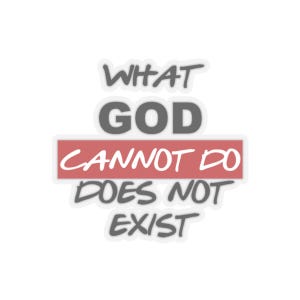 What God Cannot Do Does Not Exist, NSPPD 7am Fire Prayers, Pastor Jerry Eze Live, Christian Christmas Birthday, Christian Kiss-Cut Stickers