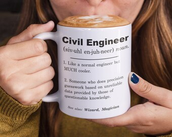 Civil Engineer Definition Mug, Civil Engineer Gifts, Civil Engineer Graduation, Civil Engineer Gift Ideas, Civil Engineer, Civil Engineer