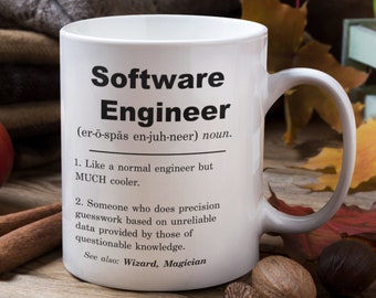 Software engineer definition mug, software engineer gifts, software engineer gift ideas, best software engineer appreciation gift