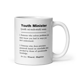 Youth Minister Mug, Youth Minister Gift, Youth Minister Appreciation Gift, Youth Minister Gift idea, Youth Minister Christmas Gift