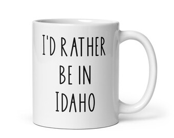 Taza de Idaho, Regalo de Idaho, Regalo de agradecimiento de Idaho, Ideas de regalos de Idaho, Regalo de Navidad de Idaho, Regalo de cumpleaños de Idaho