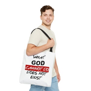 What God Cannot Do Does Not Exist, NSPPD 7am Fire Prayers, Pastor Jerry Eze Live, Christian Christmas Birthday Gift, Christian AOP Tote Bag