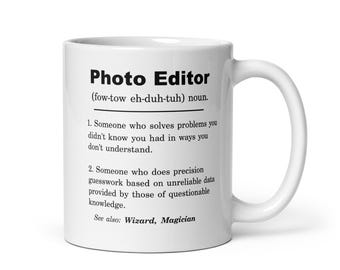 Editor de fotos, taza de editor de fotos, regalo de editor de fotos, regalo de agradecimiento de editor de fotos, ideas de regalo de editor de fotos, regalo de cumpleaños de editor de fotos