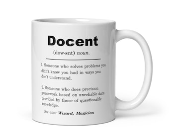 Dozent, Dozent Becher, Dozent Geschenke, Dozent Geschenkideen, Dozent Weihnachtsgeschenk, Dozent Geburtstagsgeschenk, Dozent Wertschätzung Geschenk, Geschenk für Dozent