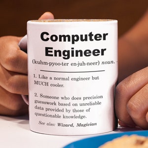 Computer engineer definition mug, computer engineer gifts, computer engineer gift ideas, best computer engineer appreciation gift
