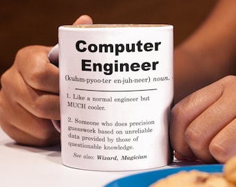 Computer engineer definition mug, computer engineer gifts, computer engineer gift ideas, best computer engineer appreciation gift